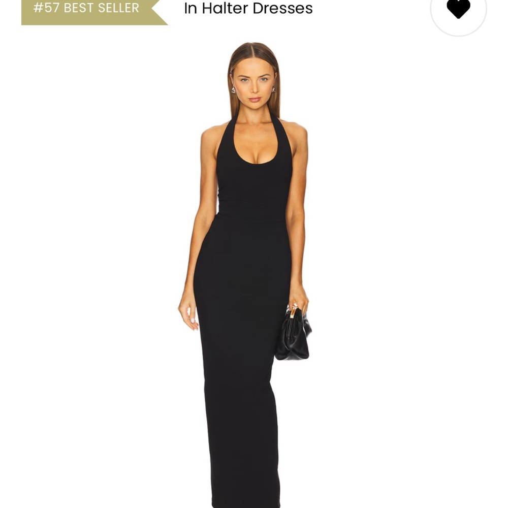 Nookie Black Maxi Halter Dress